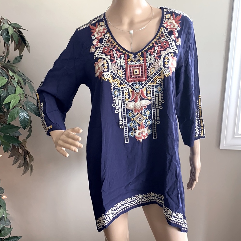 Solitaire Navy Coverup Size Large